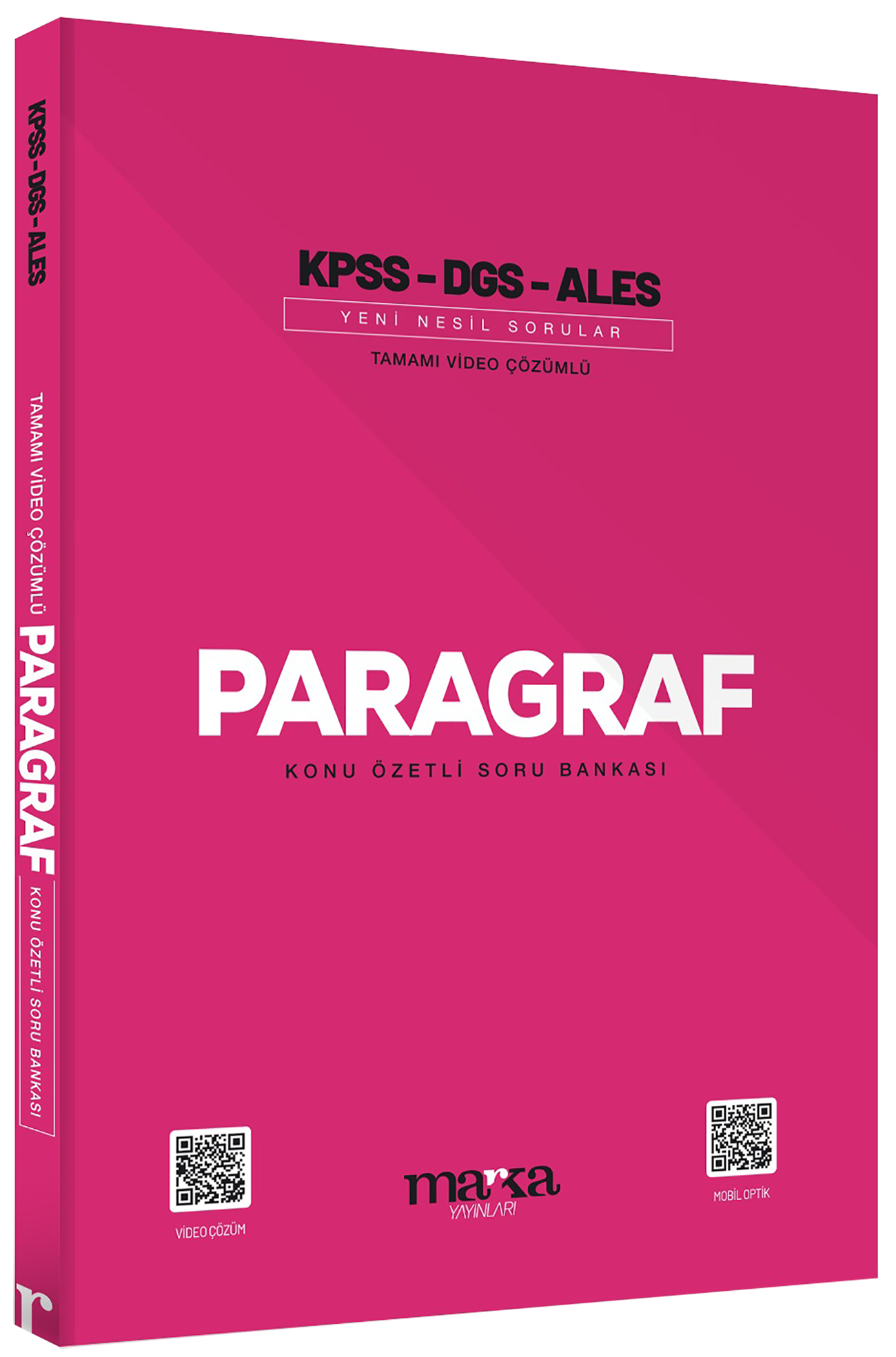 2024 KPSS DGS ALES PARAGRAF Konu Özetli Yeni Nesil Soru Bankası Tamamı Video Çözümlü Marka Yayınları
